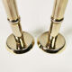 Pair of gilded candlesticks, 1960s Denmark