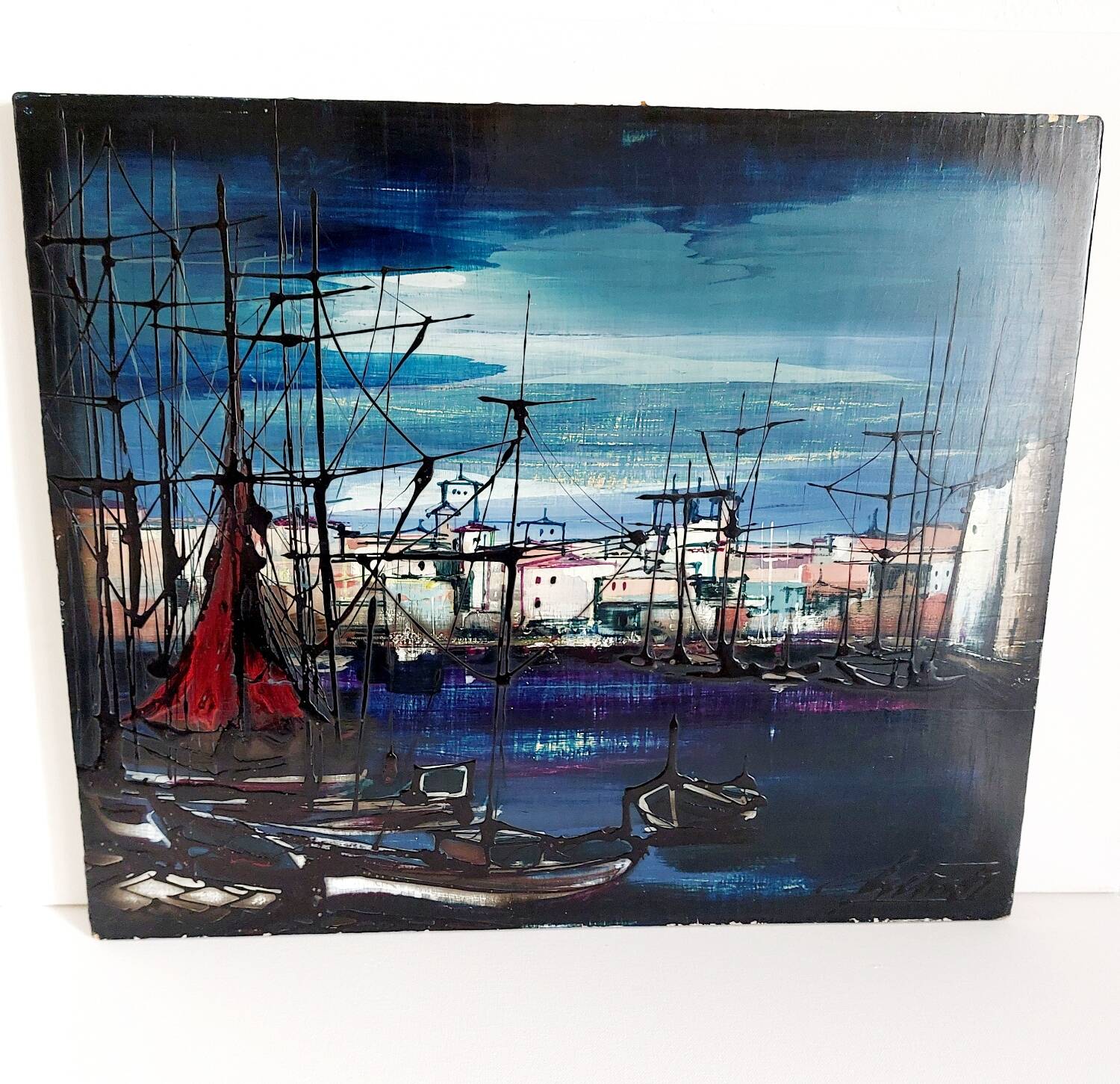 Oil painting on wood