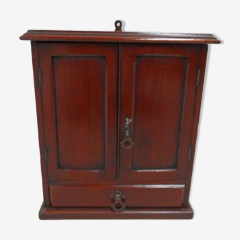 Antique mahogany jewelry cabinet