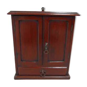 Antique mahogany jewelry cabinet