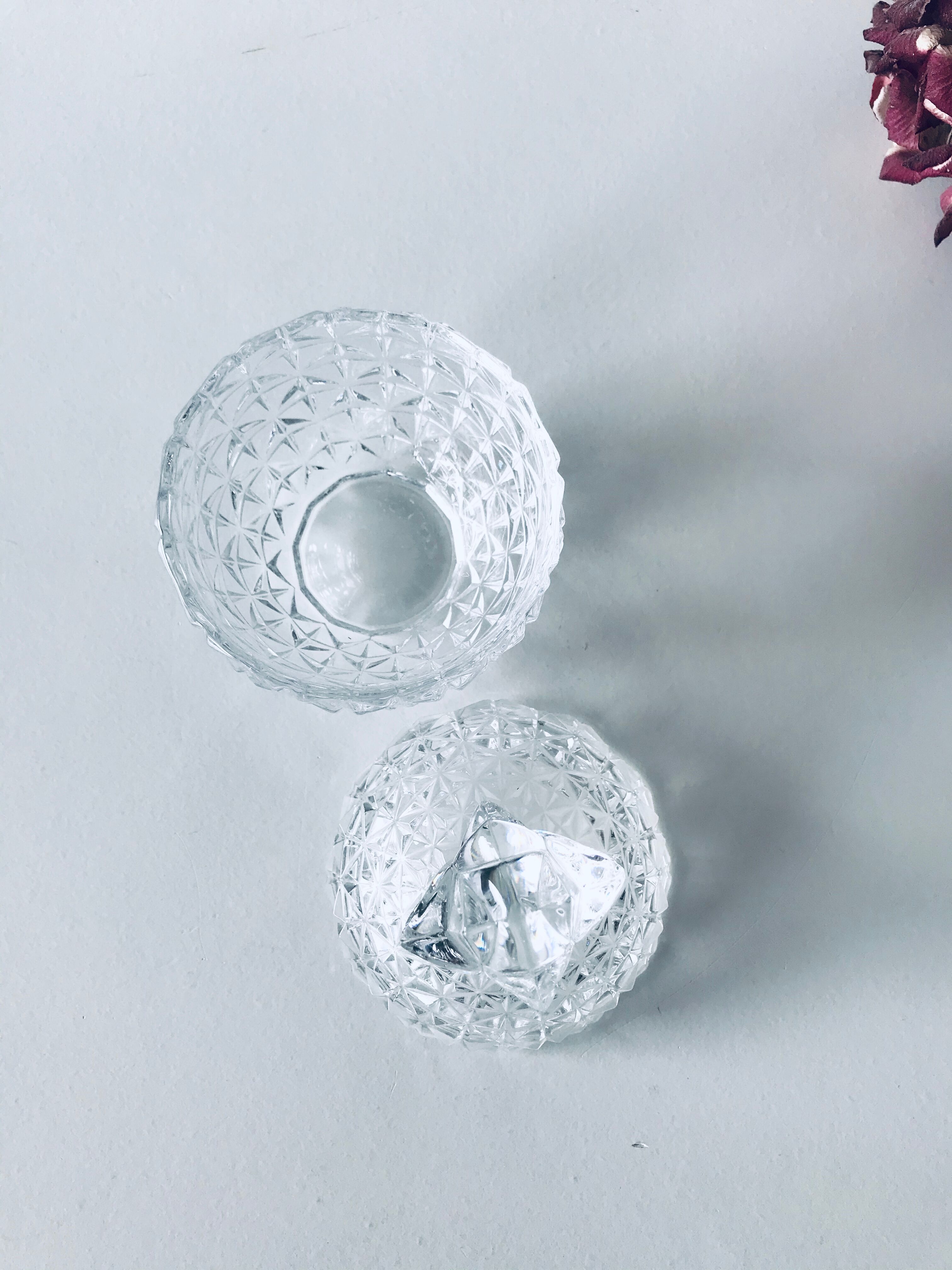 Crystal pineapple candy jar