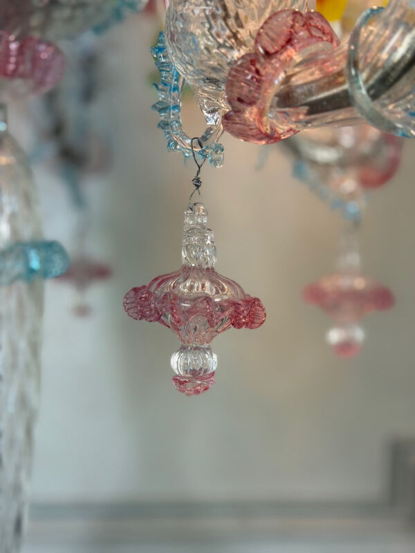 Grande girandole vénitienne en verre de Murano, vers 1950