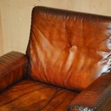 Mid Century Modern swivel office chair De Sede DS35 leather