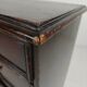 English geometric-panelled oak chest of drawers, circa 1680
