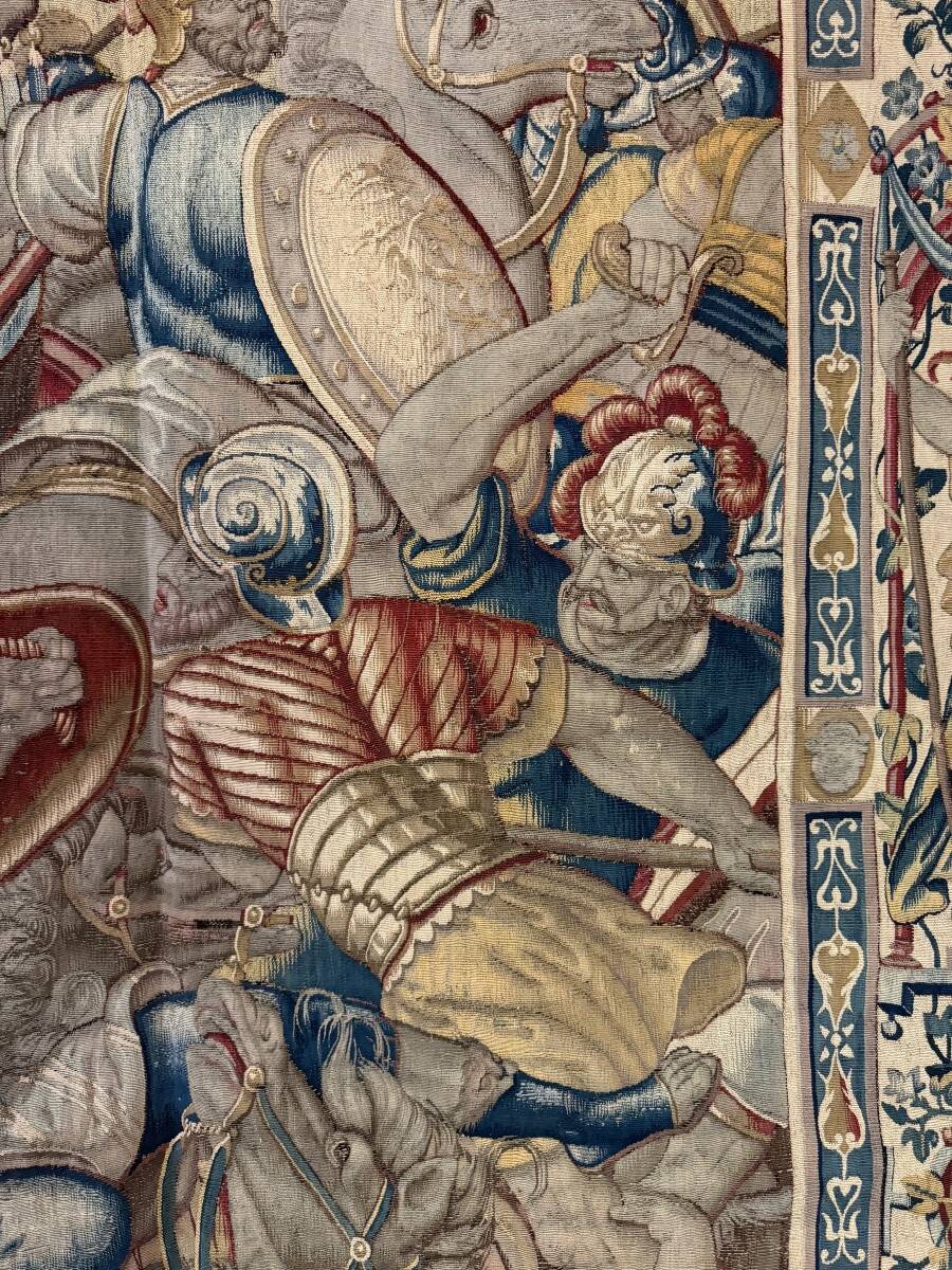 Brussels tapestry, battle scene, second half of the 16th century