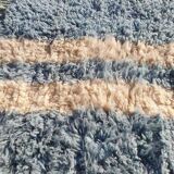 Tapis bleu marocain en laine 150cmx250cm