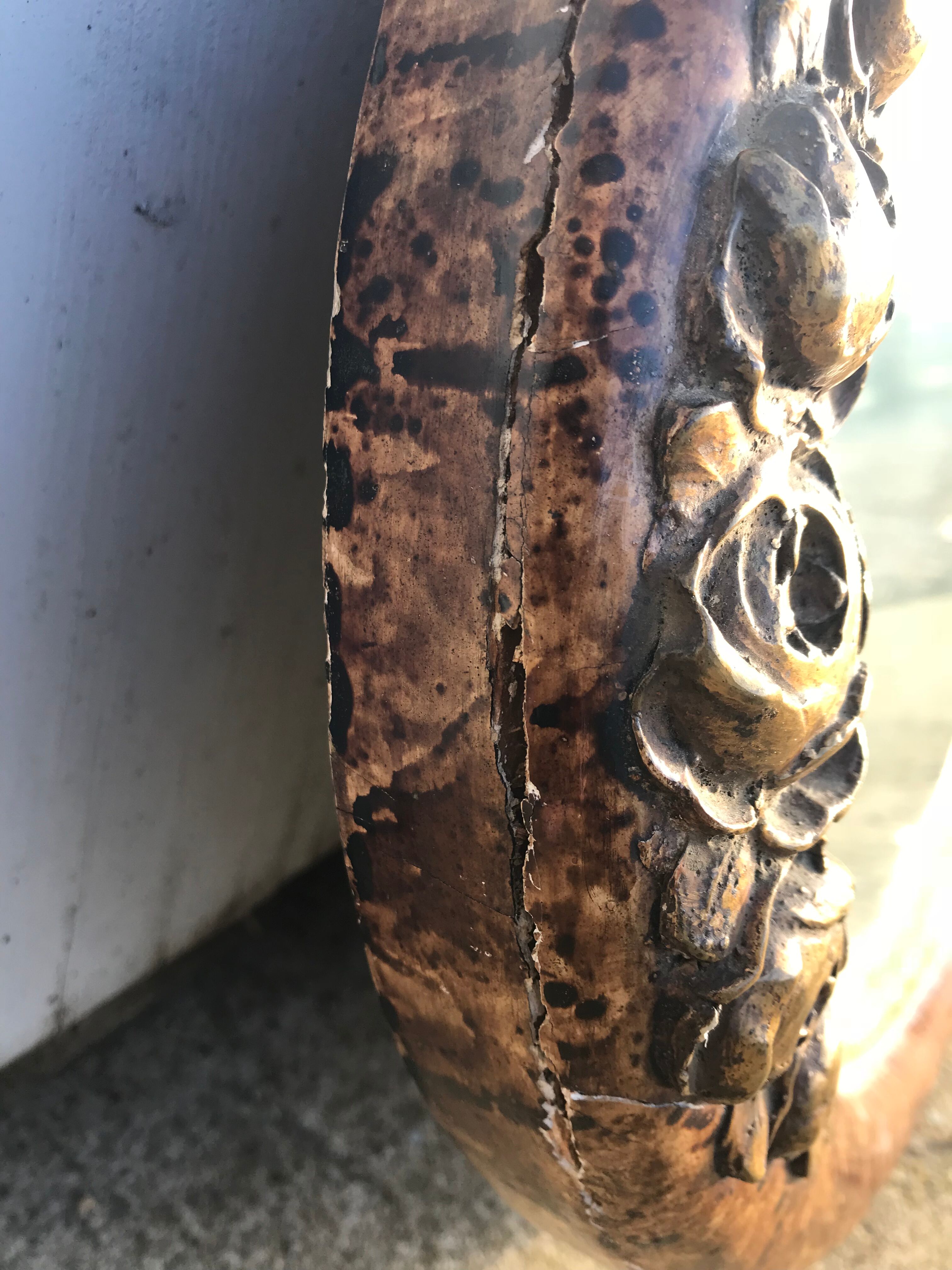 Mirror oval art deco 46x82cm