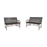 Pair of Tribal Truck benches