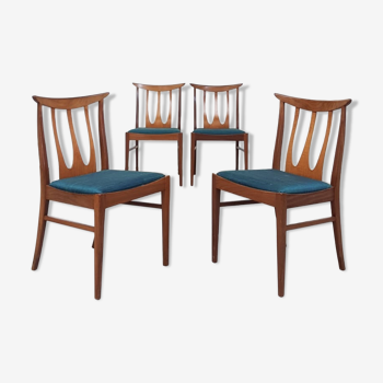Ensemble de 4 chaises en teck du milieu de siècle G-plan