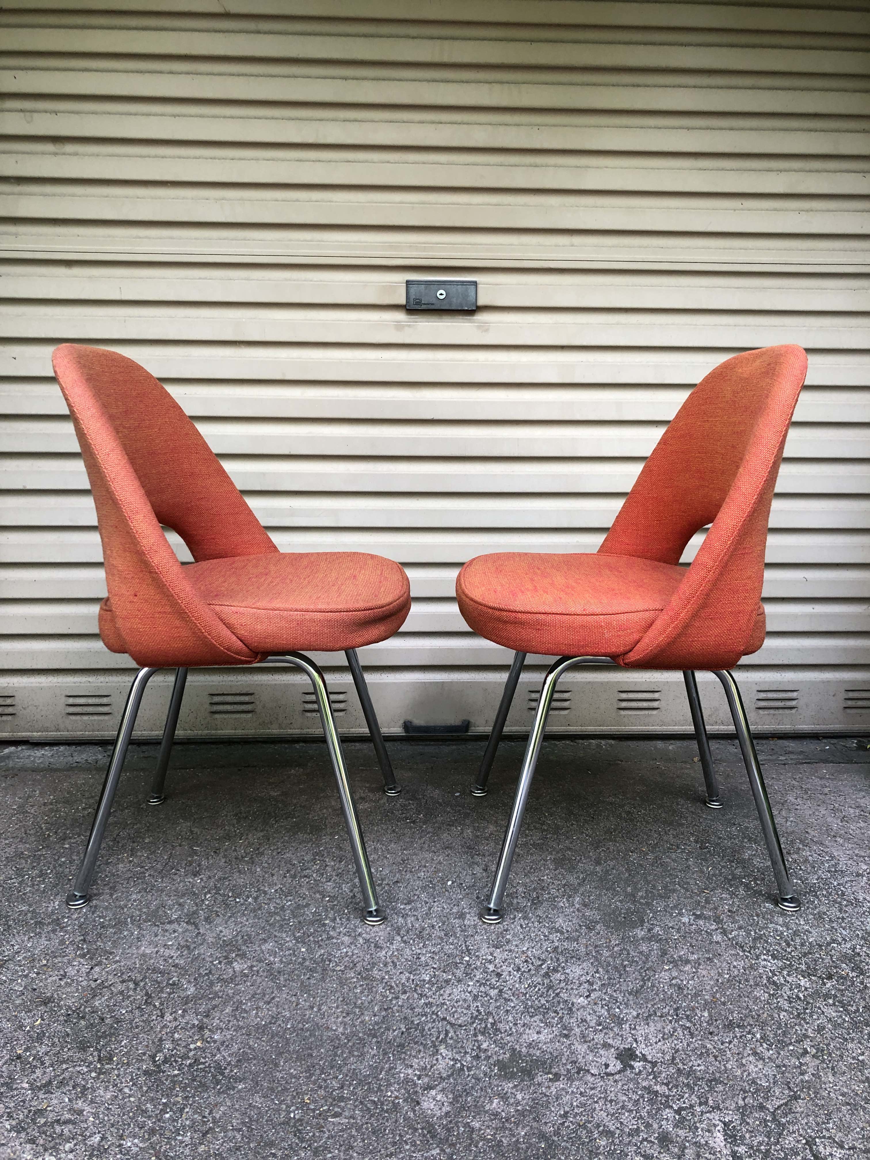 Pair of chairs "Conference" 50's by Eero Saarinen for Knoll