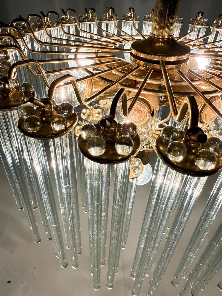 Mid-century modern chandelier by Gaetano Sciolari, 1970s