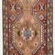 4x13 Kilim Long Wide Brown Handmade Turkish Kilim Runner Rug, 131x404 Cm