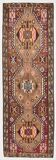 4x13 Kilim Long Wide Brown Handmade Turkish Kilim Runner Rug, 131x404 Cm