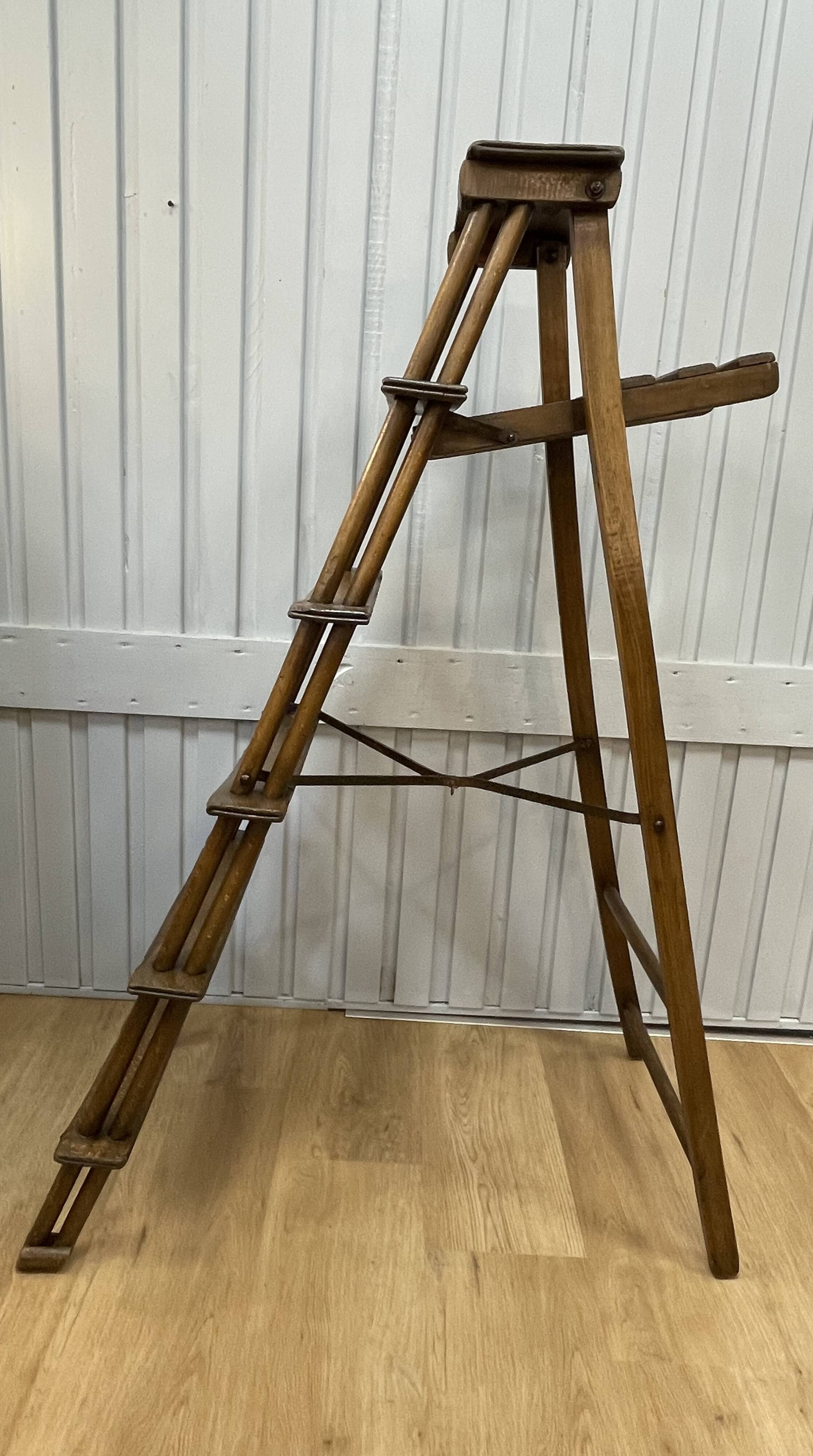 19th century library stepladder