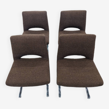 Set of 4 Georges Frydman chairs