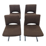 Set of 4 Georges Frydman chairs