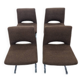 Set of 4 Georges Frydman chairs