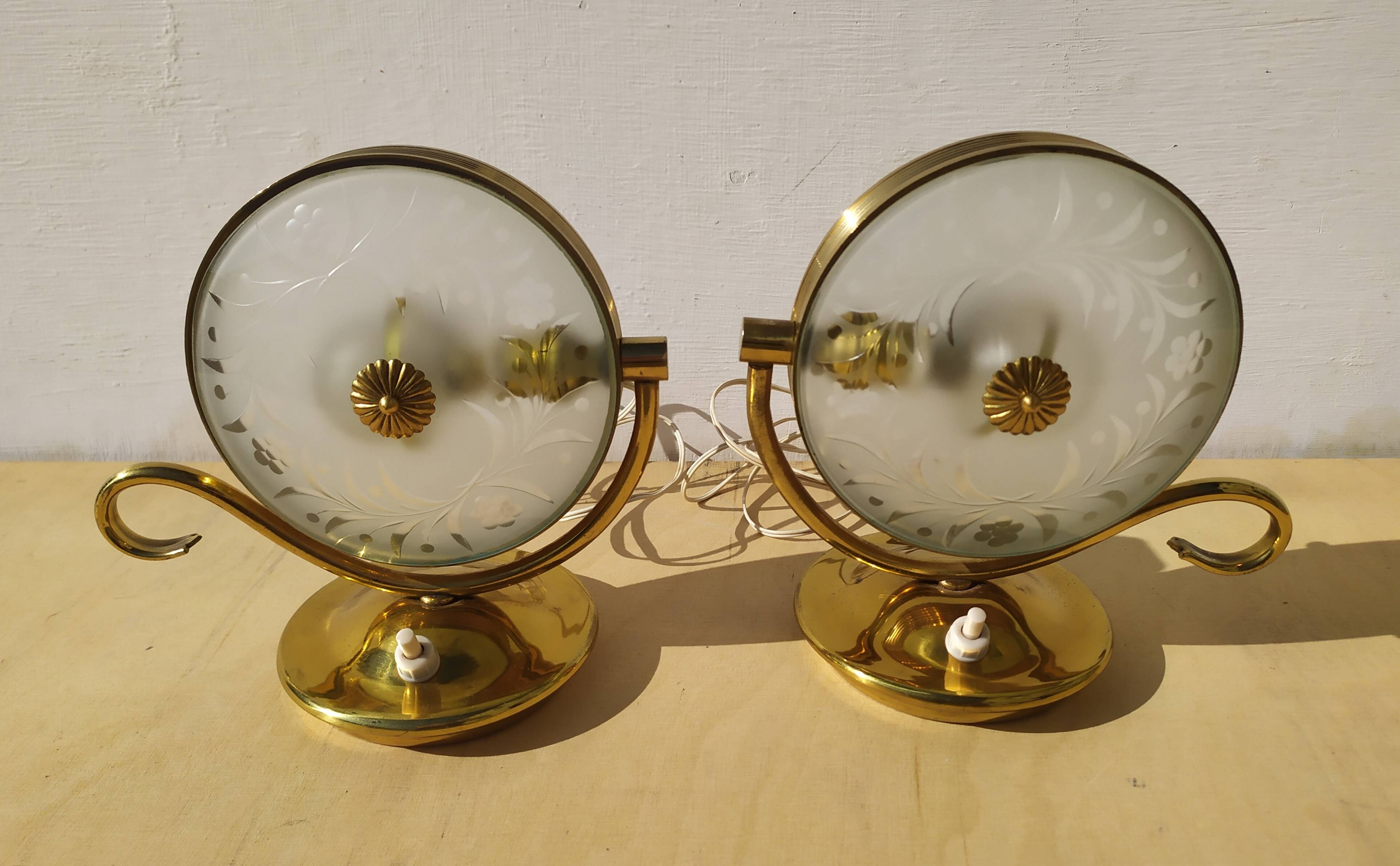 Lampes de table, années 1940, lot de 2