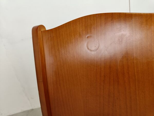 Set de 4 chaises de salle à manger en bois par Philippe Starck 1989