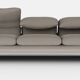 High-end gray sofa Maralunga by Vico Magistretti for Cassina