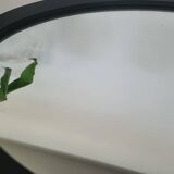 Miroir ovale en bois massif