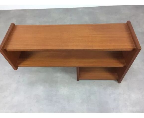 Suite of asymmetrical Scandinavian wall shelves 60s