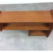 Suite of asymmetrical Scandinavian wall shelves 60s