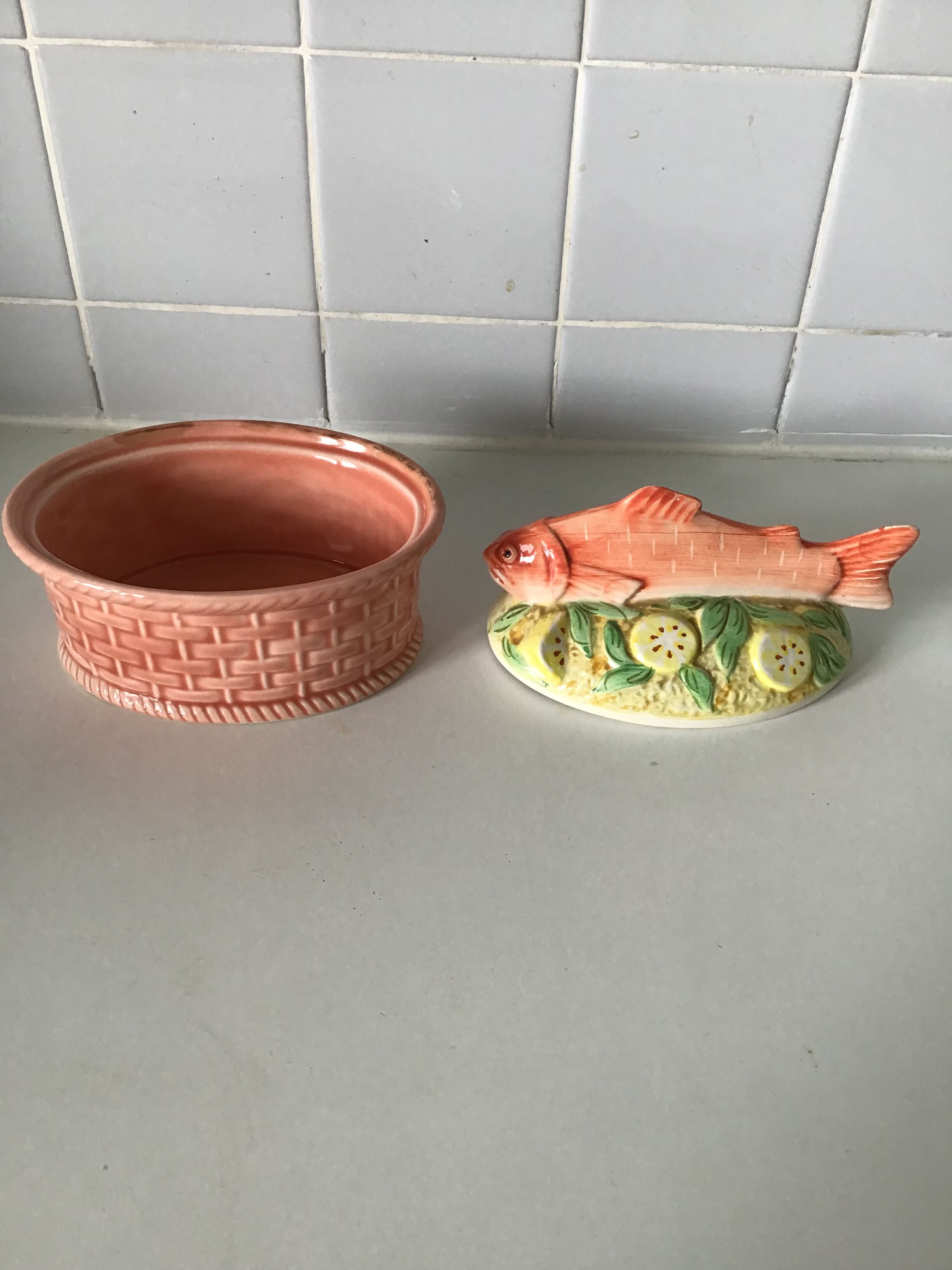 Salmon terrine slurry from the 70s perfect condition Geo brand
