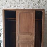 Vintage wardrobe with sliding doors