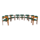 Lot de 8 chaises Pamplona par Augusto Savini pour Pozzi, Italie, années 1960