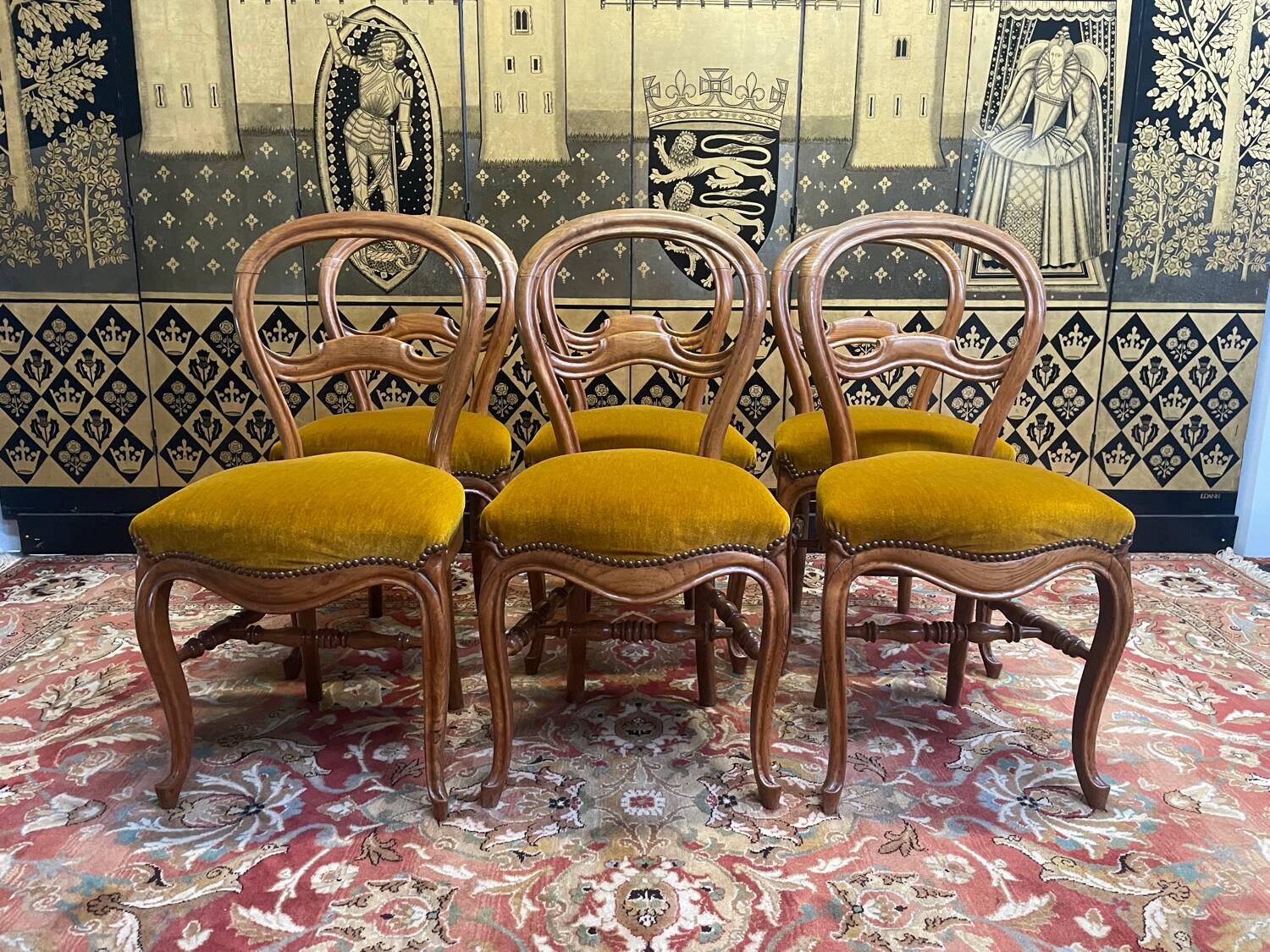 Suite of 6 Louis Philippe period chairs