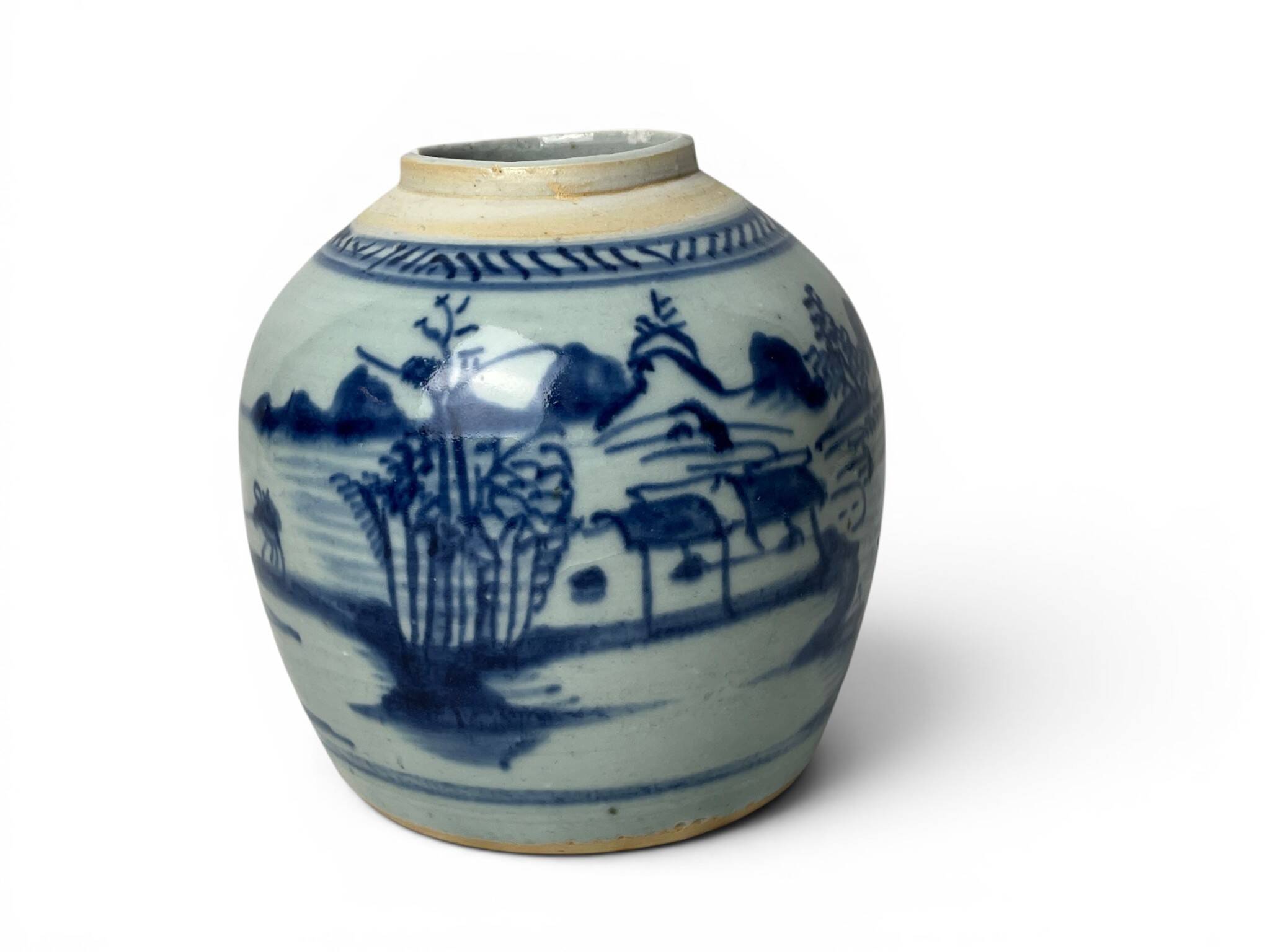 China, ancient ginger pot celadon porcelain vase Qing late 18th century