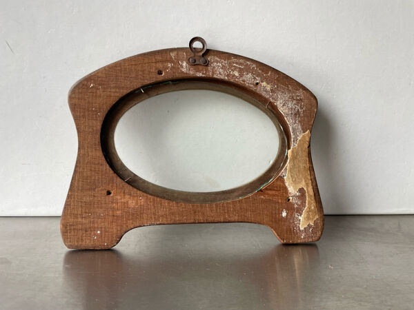 Cadre art nouveau acajou bois, mesure 18.5 cm x 15 cm ouverture 12 cm x 7.5 cm