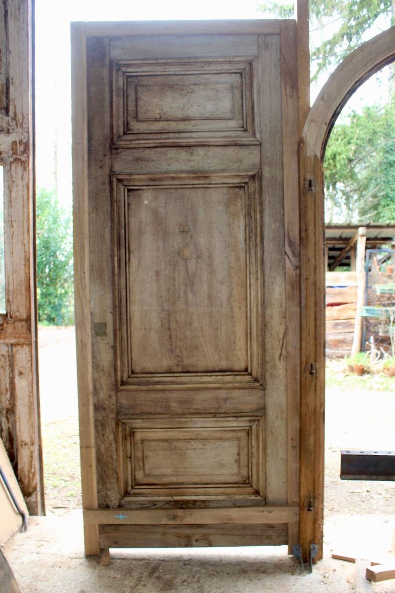 Porte Haussmannienne en noyer, XIXème