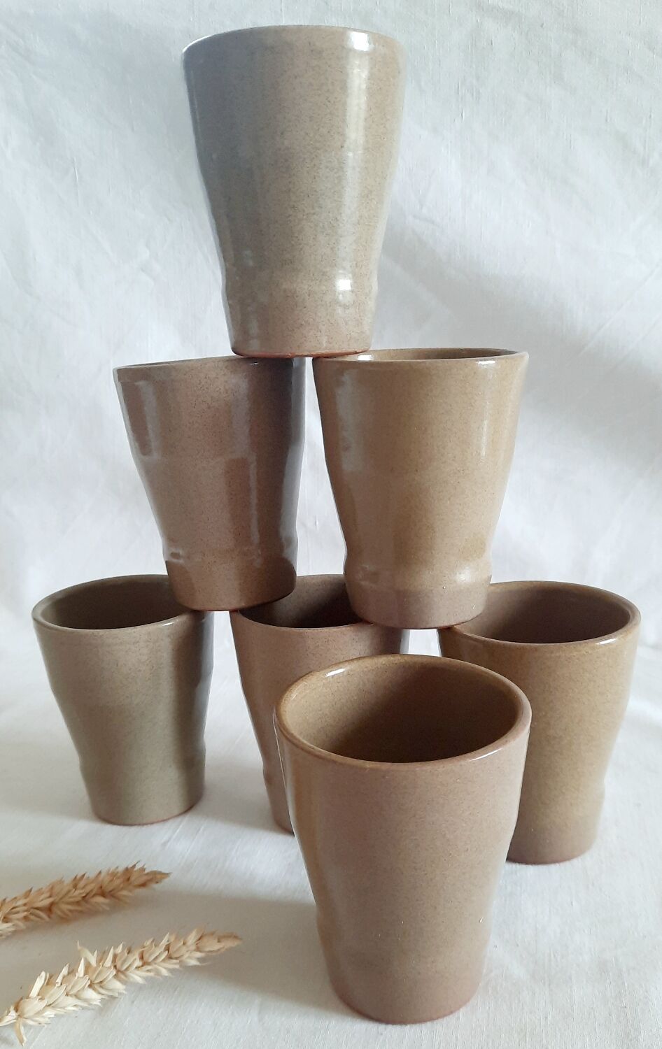 Stoneware cup glasses