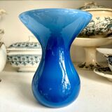 Blue opaline vase