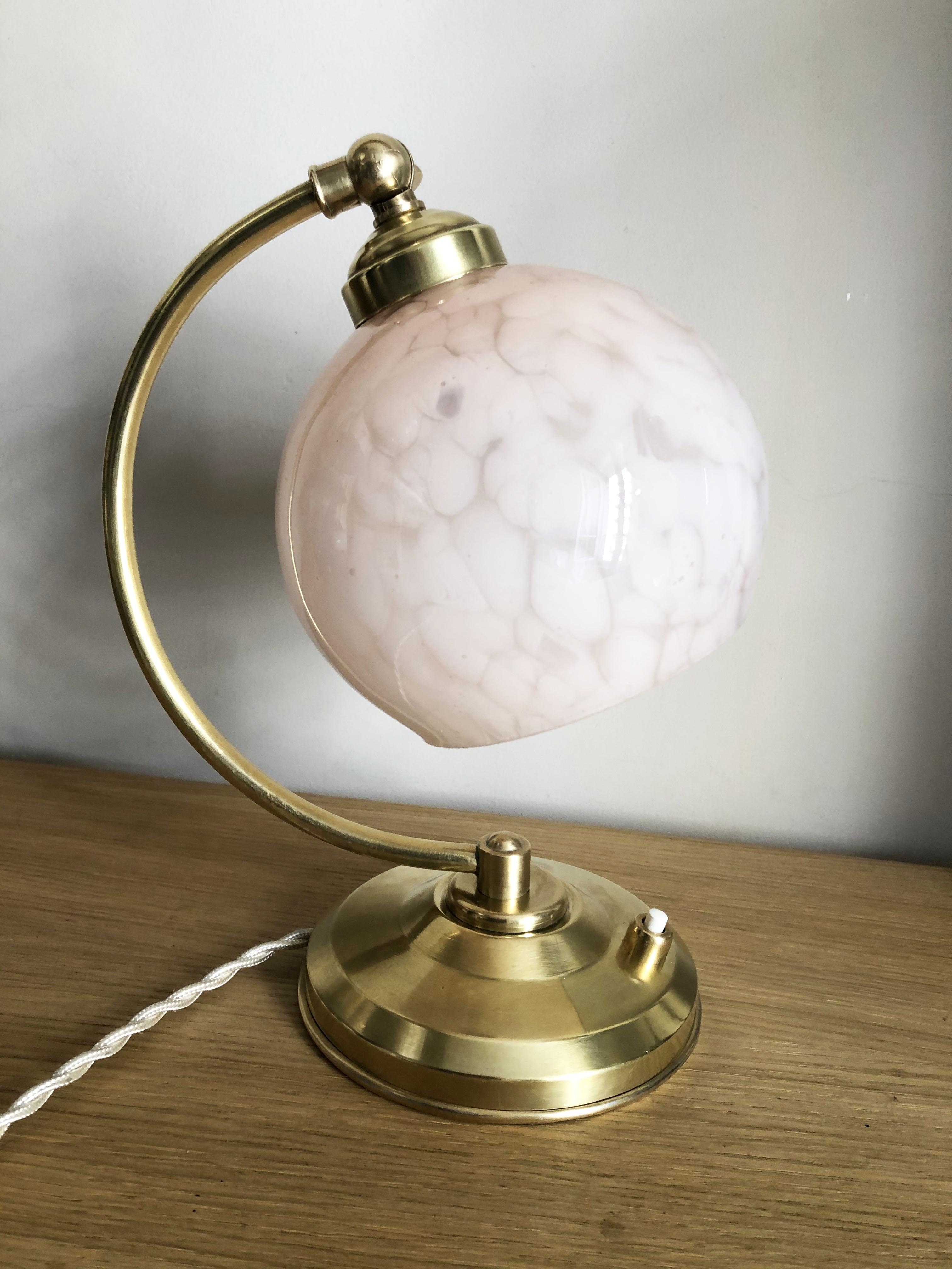 Old articulated bedside lamp