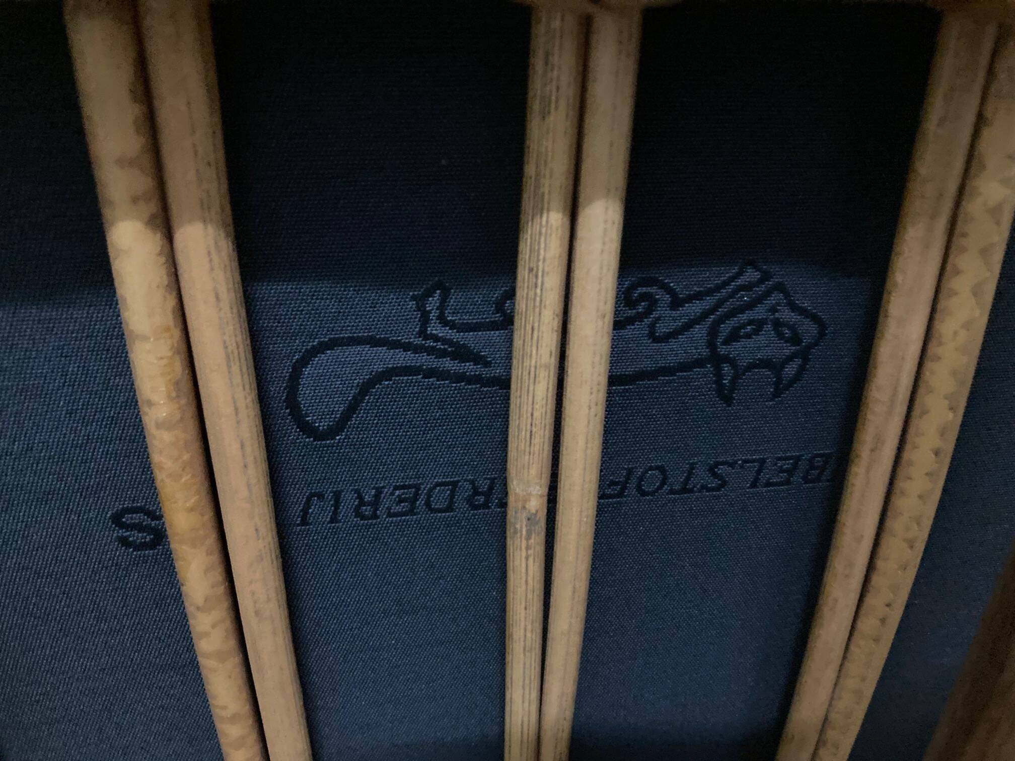 Exclusive Six Strand Rectangular Rattan 3-Seat Sofa after Paul Frankl, 50s