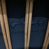 Exclusive Six Strand Rectangular Rattan 3-Seat Sofa after Paul Frankl, 50s