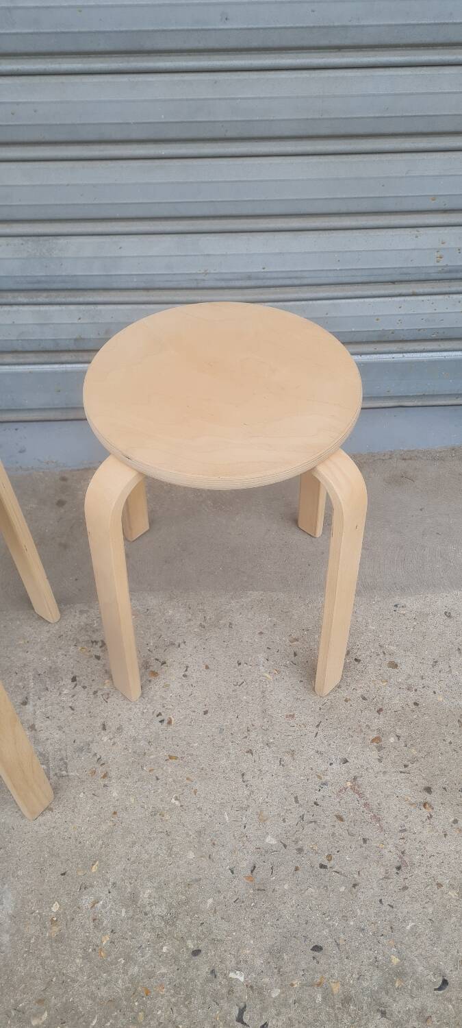 Pair of Ikea frosta stools 1980