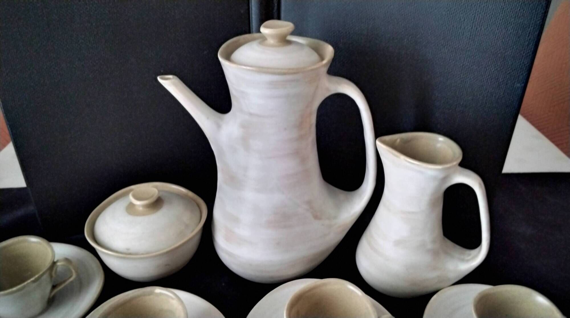 Niderviller stoneware coffee service Model Pierre