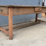 Solid wood farm table