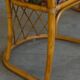 Set of 6 sculptural vintage bamboo dining chairs, modern Danish design, made in the 1960s.