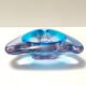 Large Triangular Blue Murano Glass Trinket Bowl - Ashtray, Italy 1970s