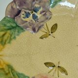 5 plates in hand-painted “faience d’art” slip