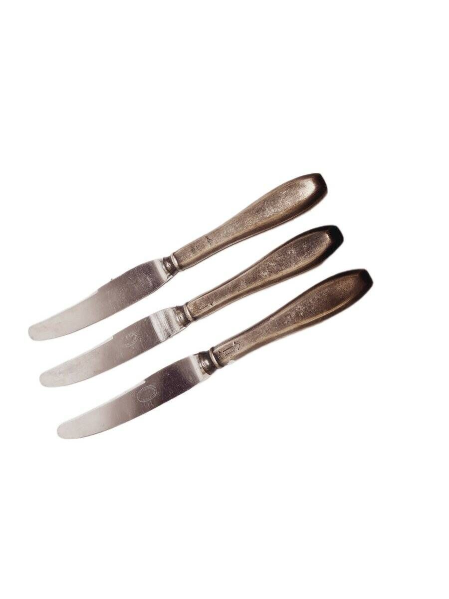 19th century fruit knives from Fraget, Poland, set of 3