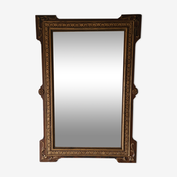 Miroir XIXème en bois 113 x 78 cm