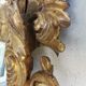 Miroir xixe style louis xv bois stuc doré