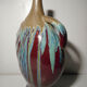 Vase soliflore in glazed ceramic earthenware vintage contemporary art 20th century