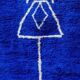 Tapis azilal Tissé main traditionnelle taille 150 x 250 cm